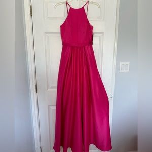 City Studio Barbie Pink Halter Evening Gown